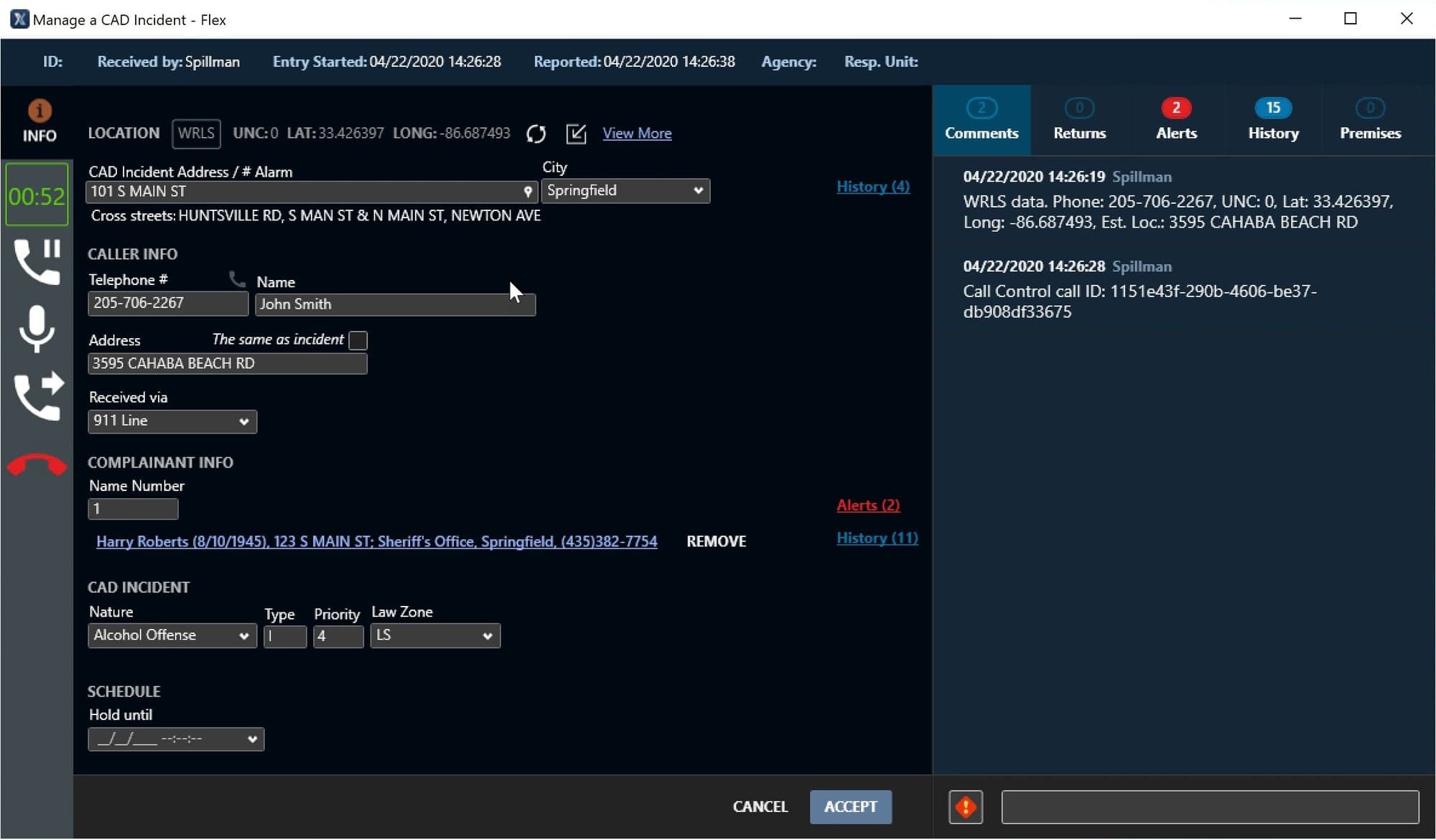 ICC telephony — 22 dispatcher commands collapsed to one (US patent) — hero image